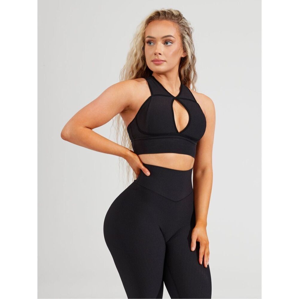 Buffbunny Sphynx Ribbed Sports Bra
